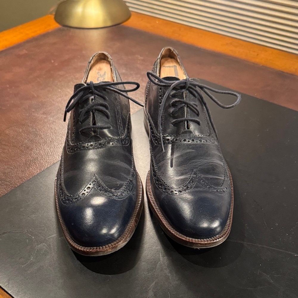 Cole Haan Navy Leather Men's Oxfords size 10M